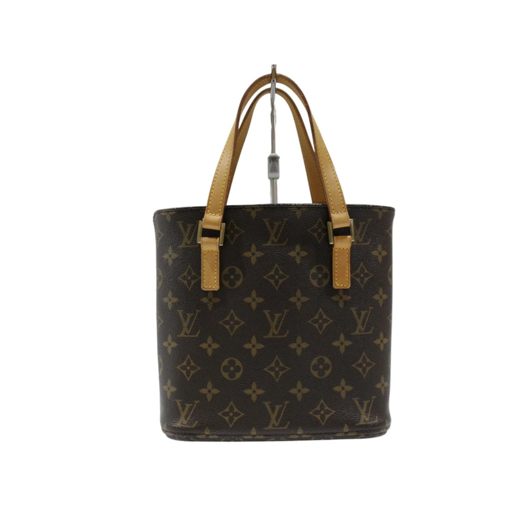 LOUIS VUITTON Vavin Handbag Monogram Canvas Brown Leather Compact LV